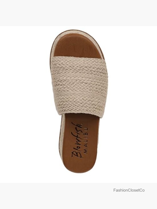 Espadrille Slide Sandals with 2\
